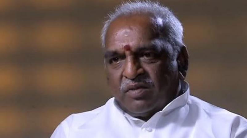 The BJP leader called on the bereaved family members of Muthukrishnan and paid his last tributes to the deceased youth, amid protests by VCK cadres against his visit. (Photo: YouTube videograb)