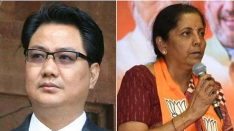 Echoing similar sentiment as Sitharaman, Union Minister Kiren Rijiju hailed the poll outcome and said that the victory was expected.(Photo: Twitter)