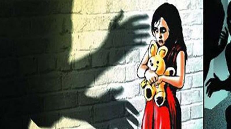 A Dalit minor girl was allegedly raped by a home guard after being confined to a room in Mandapeta of East Godavari district for some time to force her into prostitution.