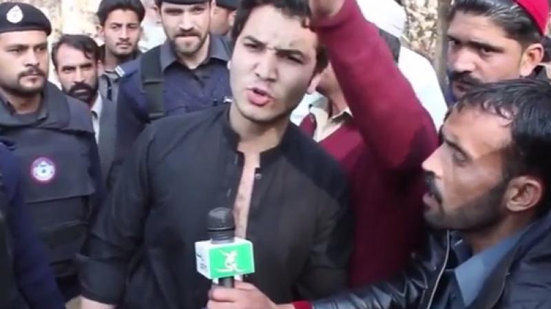 While talking to media outside Jala Baba Auditorium, the boy said he took the revenge of General (Retired) Saleem Rana and Pakistan Armys insult by Jadoons acquaintances during the funeral prayers of three persons killed few days ago.(Photo: Video grab)