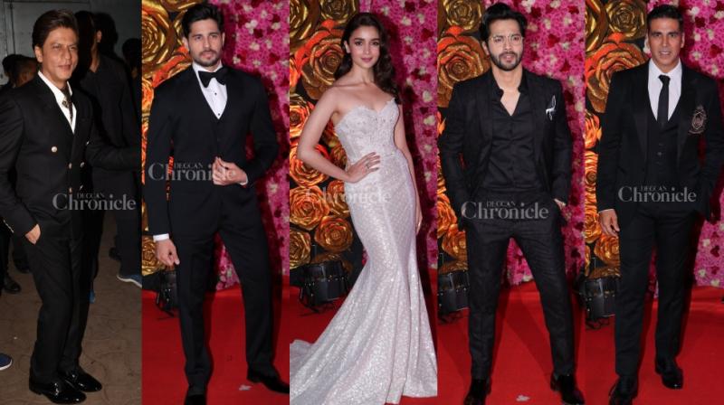 SRK, Akshay and students Sidharth, Varun, Alia slay at an awards