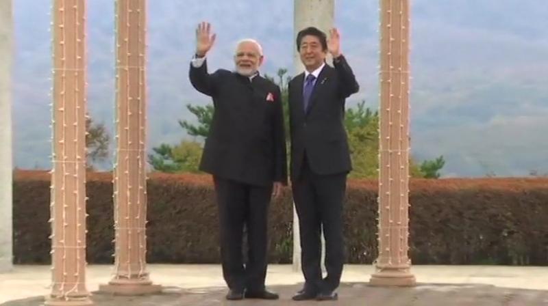 Japanese PM Shinzo Abe will host PM Modi at his holiday home in the picturesque Yamanashi prefecture for a private dinner on Sunday. (Photo: ANI)