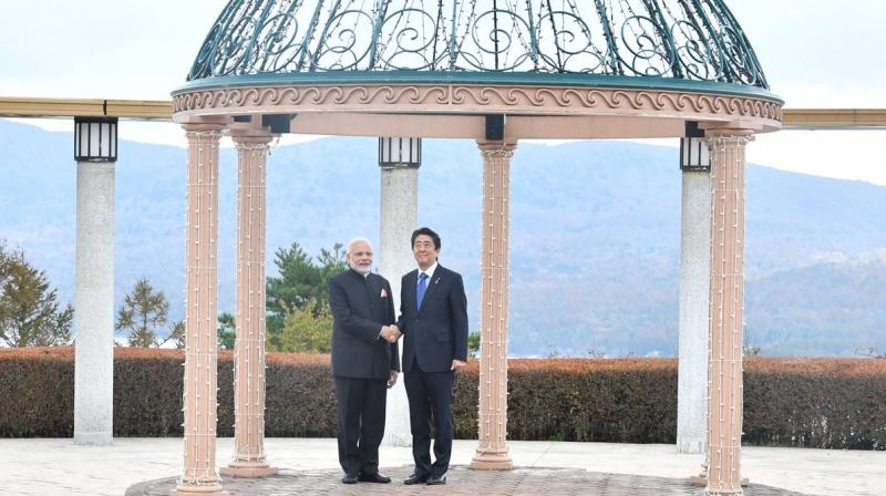 Prime Minister Narendra Modi, who is in Japan to attend 13th India-Japan annual summit, has said that his meeting with Abe will add new vigour to strong friendship between two countries. (Photo: Twitter | @PMOIndia)