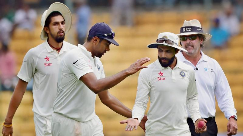 Ravichandran Ashwin and Ravindra Jadeja have become the first pair of spinners to jointly share the top spot in the rankings. (Photo: PTI)