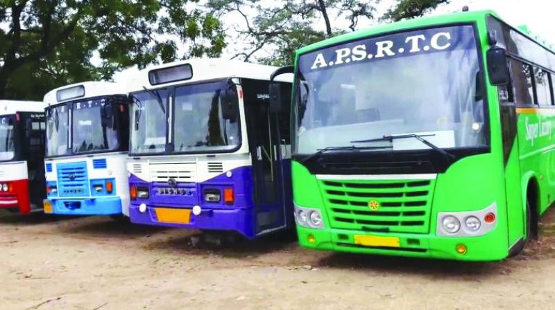 The APSRTC has begun providing training to bus drivers to avoid accidents.