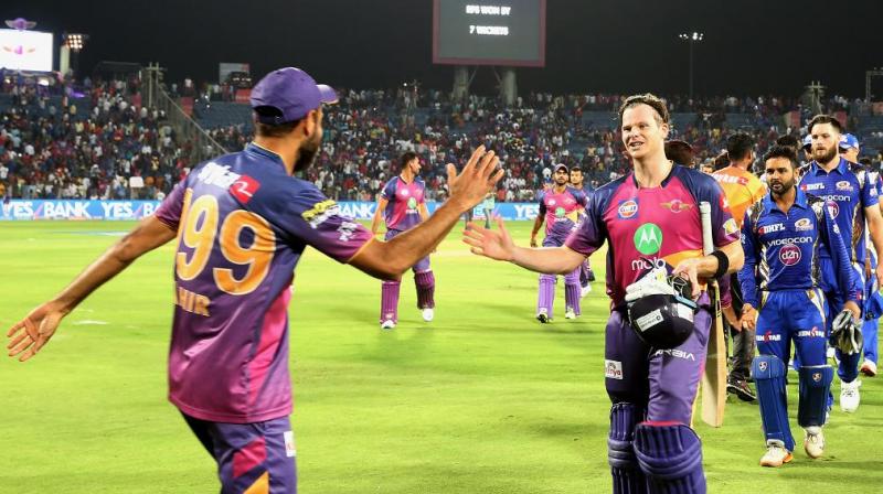 Steve Smith (84* off 54 balls) and Imran Tahir (3/28) played crucial roles in Rising Pune Supergiants win over Mumbai Indians. (Photo: BCCI)