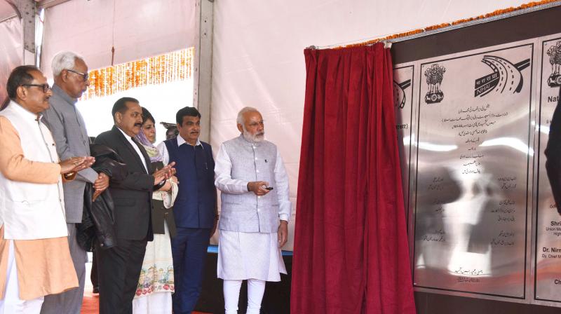 Modi will also address a public rally at Battal Ballian in Udhampur district after inaugurating the tunnel. (Photo: PIB)
