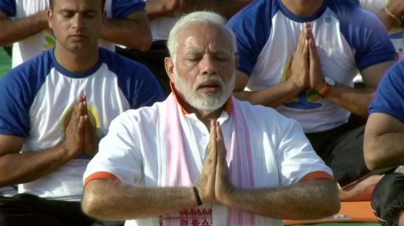 Prime Minister Narendra Modi said from Dehradun to Dublin, from Shanghai to Chicago, from Jakarta to Johannesburg, Yoga is everywhere. (Photo: ANI)
