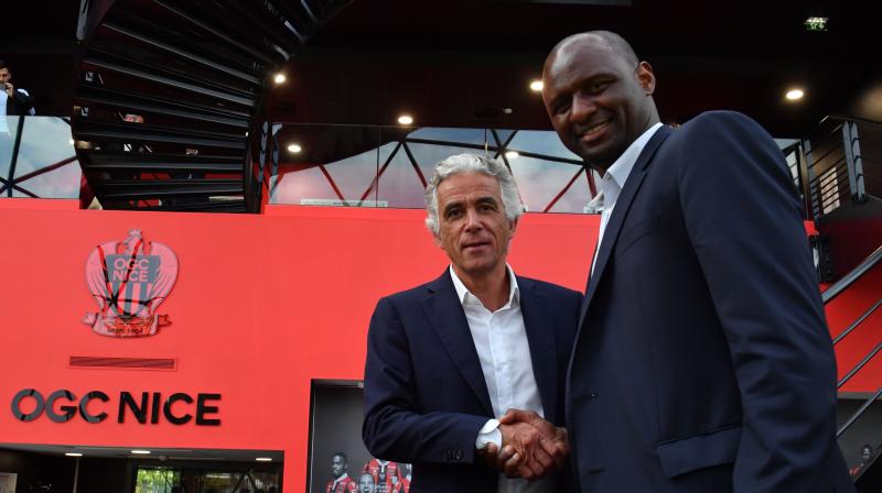 Former France and Arsenal great Patrick Vieira unvield as Nice coach