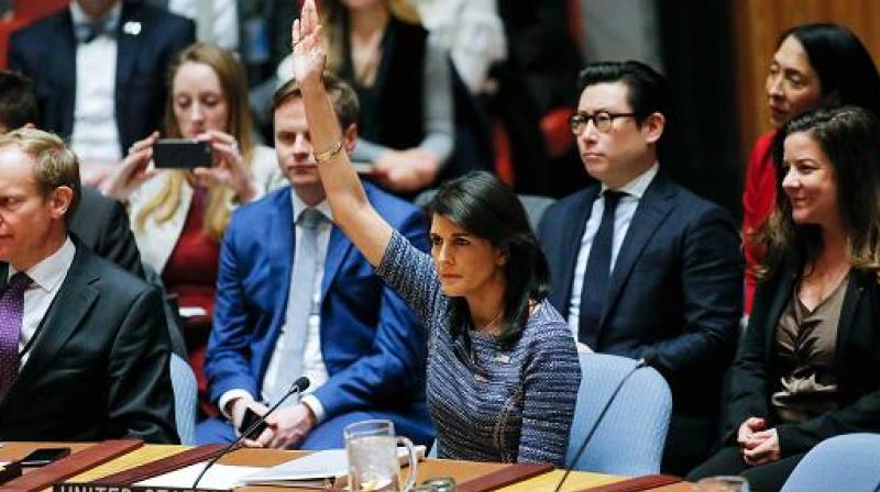 Signed by all 15 members of the Security Council, the resolution bans the import of nearly 90 per cent refined petroleum products to the country. (Photo: AFP)