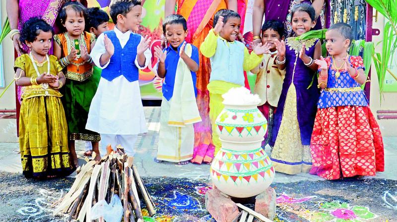 Sankranti festivities too have undergone a sea change of late.  (File Photo)