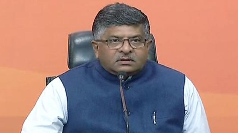 In his press conference, Prasad referred to a news report that showed several groups in Kerala claiming to be funded by foreign sources to radicalise people and create an Islamic State. (Photo: ANI | Twitter)