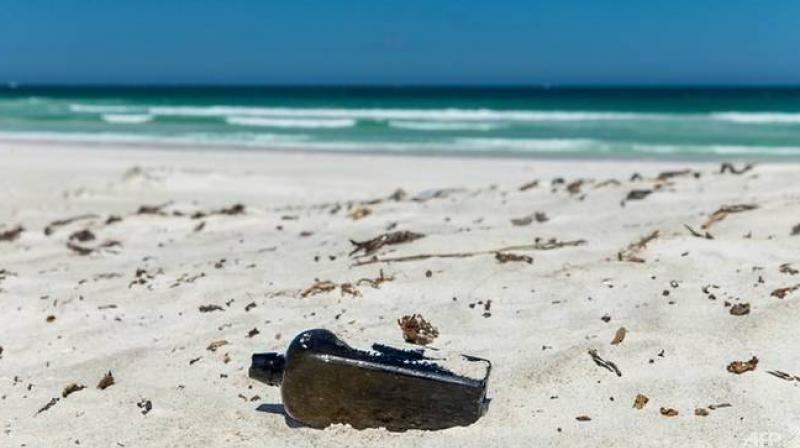 It took weeks of sleuthing using Google Translate, online research and archival digging before the unusual find was confirmed as an authentic bottle thrown from a German ship into the Indian Ocean. (Photo: AFP)