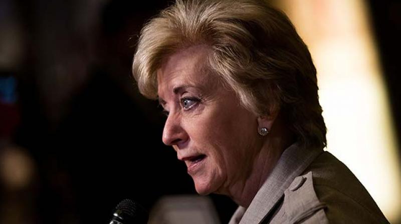 Linda McMahon, former CEO of World Wrestling Entertainment (WWE). (Photo: AFP)