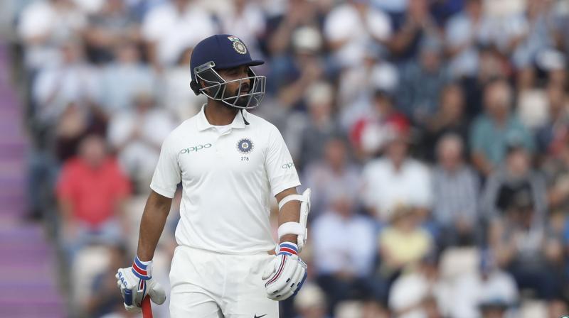 Vice-captain Ajinkya Rahane on Thursday blamed the Indian teams much-vaunted batting line-ups failure to complement the bowlers for their Test series defeat in England. (Photo: AP)