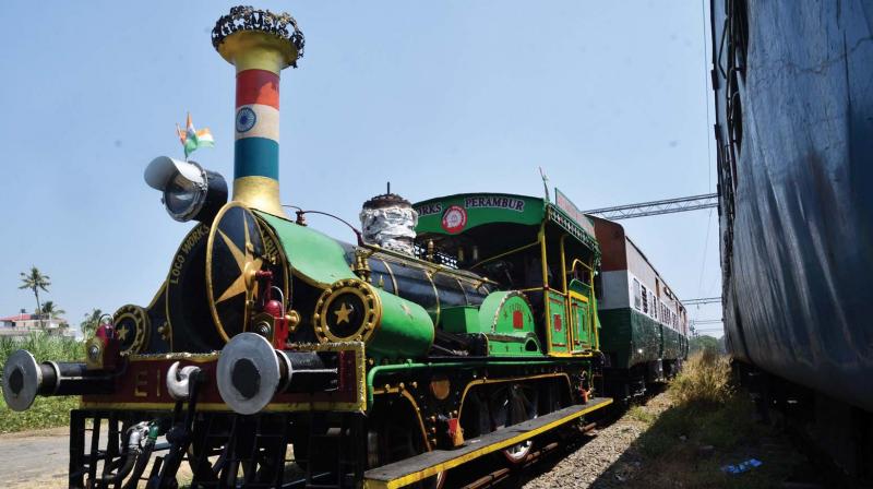 The 164-year-old EIR 21 Express, the worlds oldest running steam locomotive, stationed at Ernakulam Marshalling Yard. (DC)