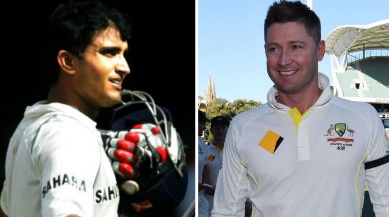 Both Sourav Ganguly and Michael Clarke believe that more sporting pitches will bring the best out of both India and Australia. (Photo: AFP)