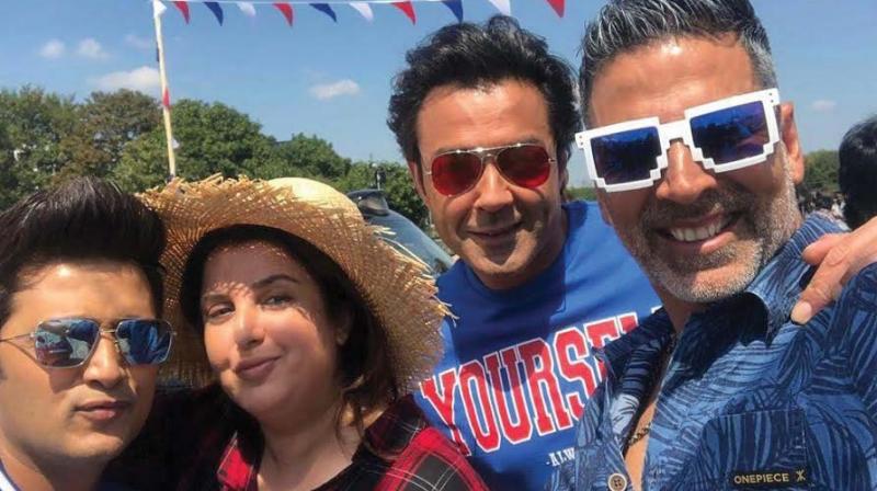 Farah Khan took up social media to share her happiness to begin shooting for the 1st song of Housefull 4.