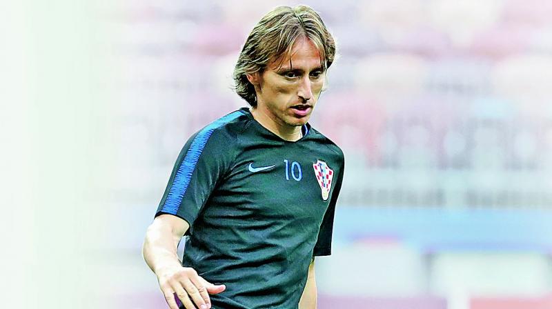 Croatian midfielder Luka Modric.