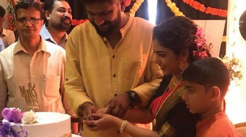 Srinda, who was married even before entering movies, got divorced four years ago. She has a son named Arhaan from her previous marriage.