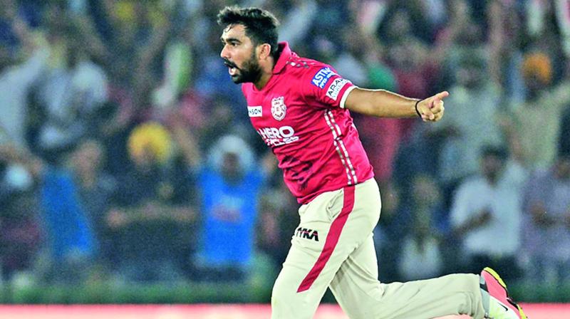 Kings XI Punjab leg-spinner Rahul Tewatia has been impressive.(Photo: BCCI)