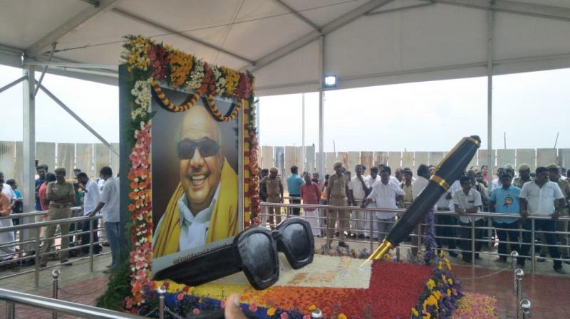 M Karunanidhi, 94-year-old Dravidian stalwart, had served as Tamil Nadu chief minister five times. (Photo: Twitter | ANI)
