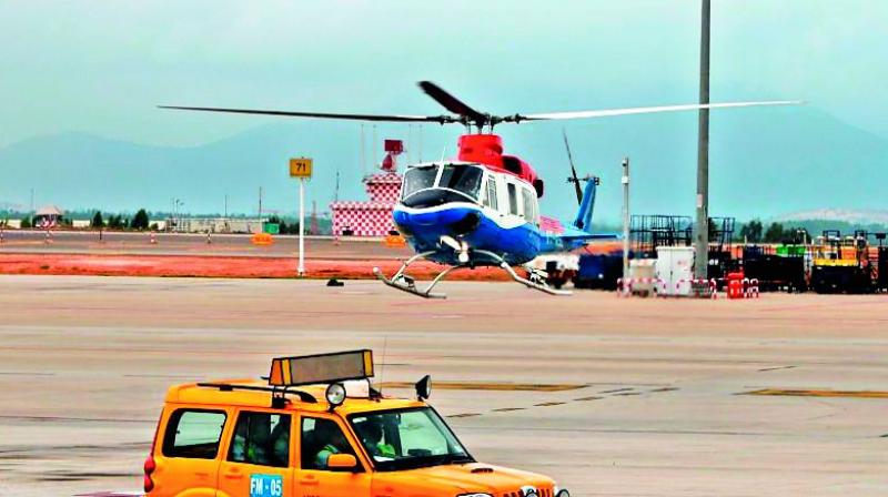 Minister of state for civil aviation Jayant Sinha on Friday announced the launch of the service, HeliTaxi, from the Kempegowda International Airport (KIA) to Electronic City.