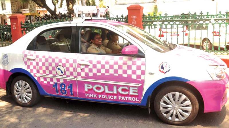 A pink patrol team in Thiruvananthapuram. (file pic)