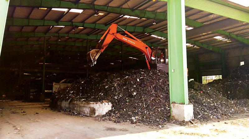 Karnataka Compost Development Corporation plant at Somasundarapalya in HSR Layout