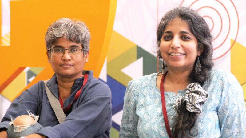 Uma Tanuku and Anupama Chandra, makers of the documentary The Books We Made. (Photo: DC)