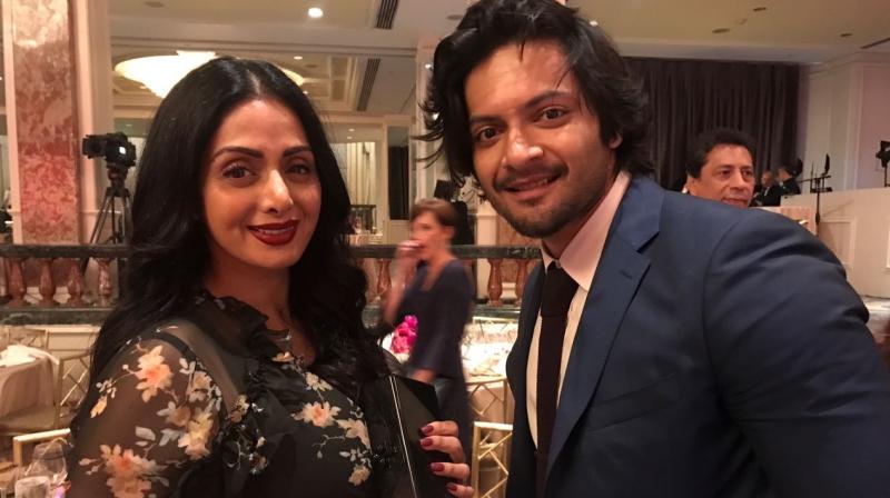 It was a fanboy moment for Ali meeting Sridevi all the way in Los Angeles.