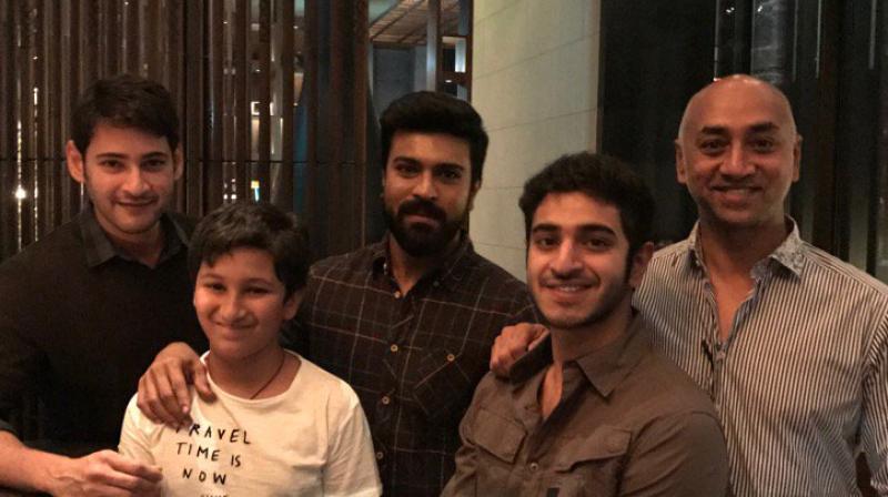 Mahesh Babu and Ram Charan shared a picture together on social media, and in no time it went viral.