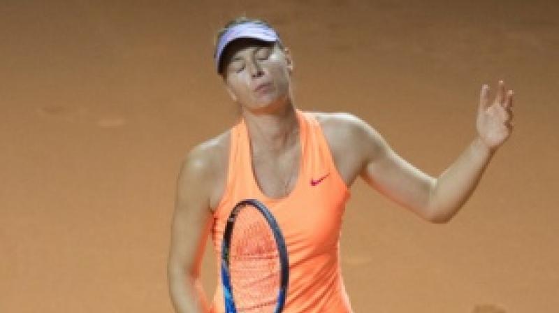 After being denied a wildcard for the French Open on her return from a 15-month doping ban,Maria Sharapova was due to play in the Wimbledon qualifying event in the hope of making it to the main draw after being rejected a wild card for the third major of the season as well.(Photo: AFP)