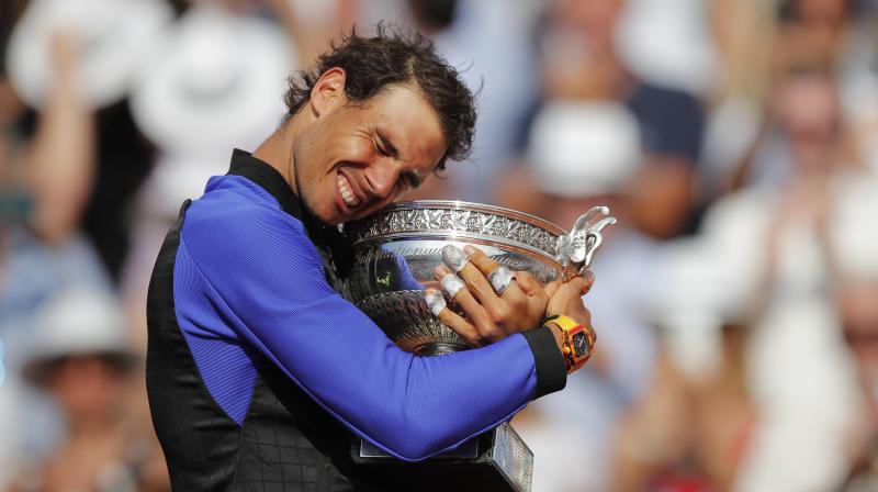 With the win,Rafael Nadal extended his head-to-head lead over Stanislas Wawrinka to a stellar 16-3, and improves to a perfect 10-0 in French finals.(Photo: AP)