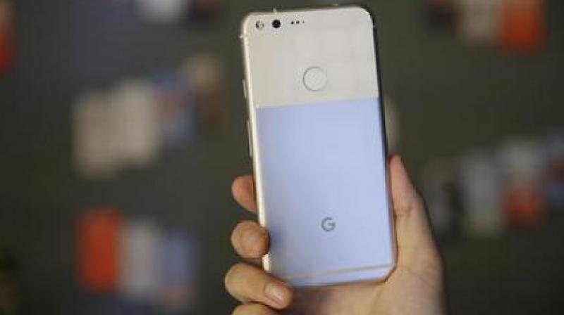 The new Google Pixel phone is displayed following a product event, in San Francisco.  (Photo: AP)