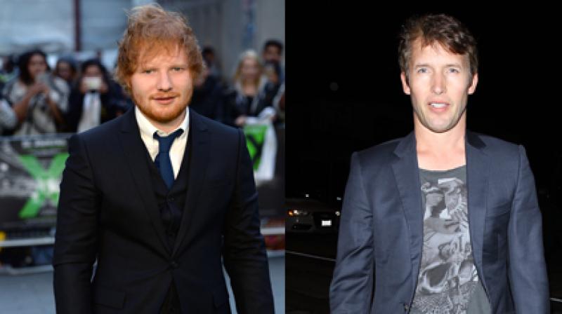 Ed Sheeran and James Blunt.