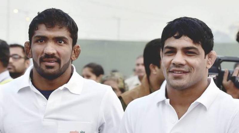 While Sushil Kumar was not a part of the Indian squad at the Rio Games last year following a snub by the WFI, Yogeshwar Dutt, who bowed out in the first round, had already made it clear that Rio was his last Olympics. (Photo: PTI)