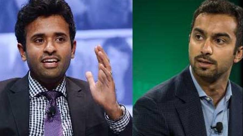 Vivek Ramaswamy (L) and Apoorva Mehta (R)  (Photo: Forbes)