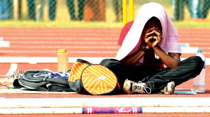 Athletes are bearing the brunt of the rat race of schools for overall championship (Photo: Akhin Dev)