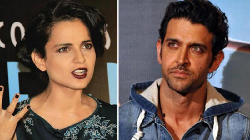 Kangana Ranaut and Hrithik Roshan
