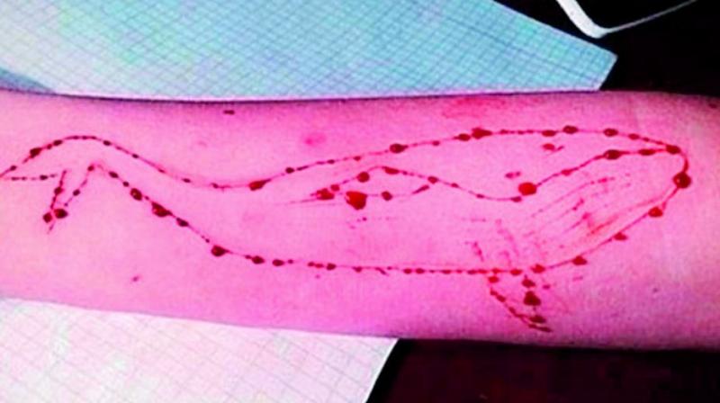 A 21-year-old woman in Puducherry who was allegedly in the advanced stages of finishing the Blue Whale challenge was rescued, police said.