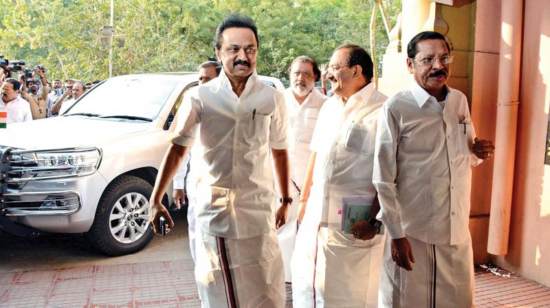 The DMKs decision was announced by partys working president M.K. Stalin after a meeting of party MLAs at party headquarters Arivalayam.