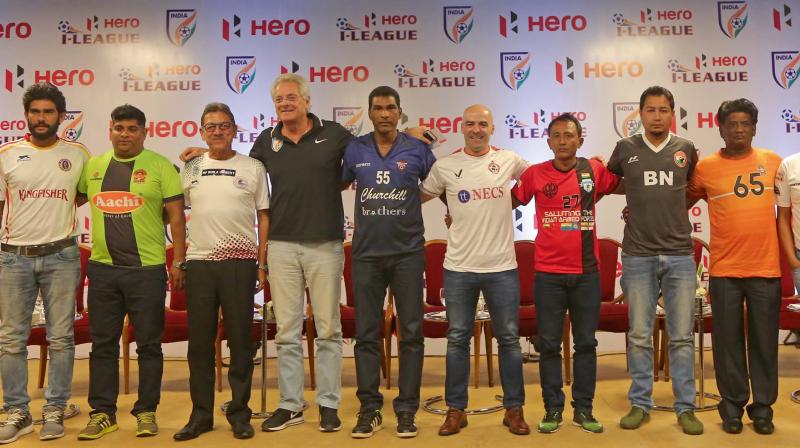 I-League coaches at an event in New Delhi on Tuesday.