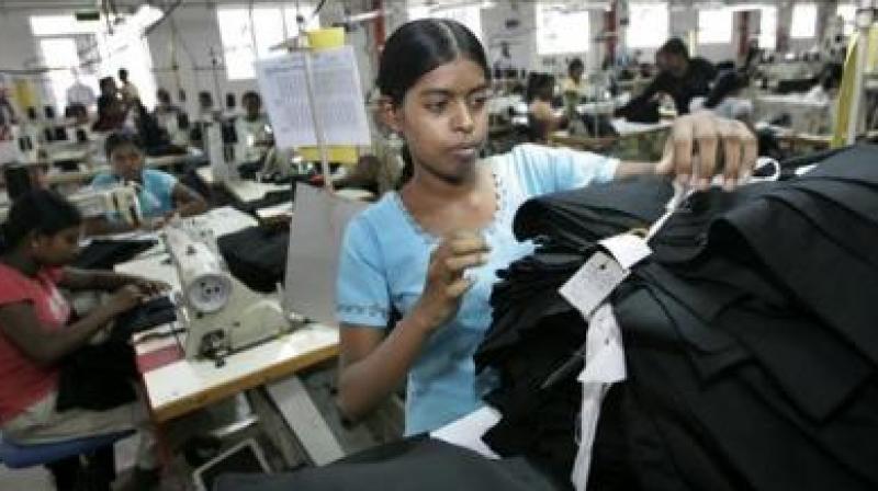 Ready made garments exports dipped by about 40 per cent to USD 829.44 million in October.