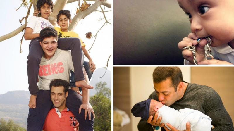The pictures Salman shared on Twitter and Instagram.