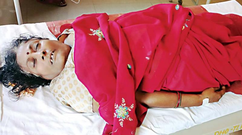 Anganwadi worker Shanta who died during a protest