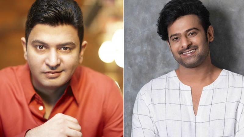 Bhushan Kumar and Prabhas.