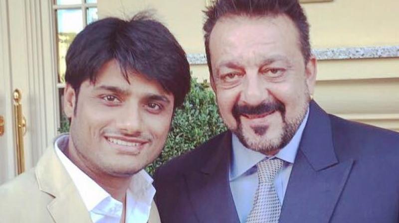 Sanjay Dutt with his producer of upcoming film.