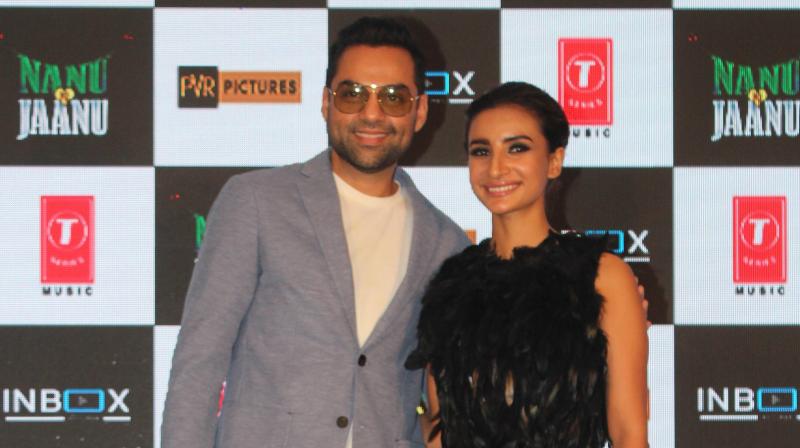 Abhay Deol and Patralekhaa at the trailer launch.