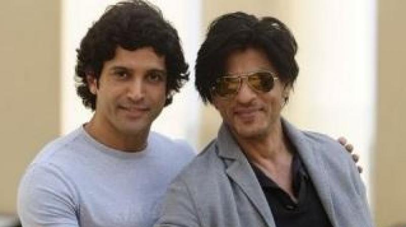 Farhan Akhtar and SRK.